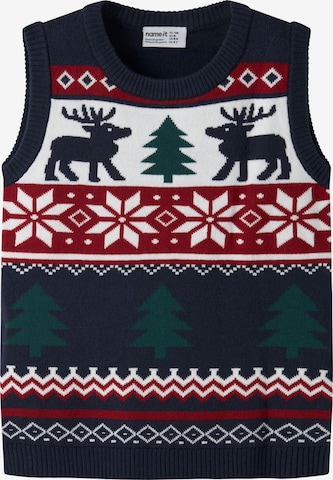 Pull-over NAME IT en bleu : devant