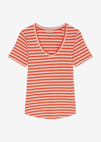 Marc O'Polo Shirt 'aus Organic Cotton Slub Jersey' in Oranje: voorkant