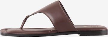 Högl T-Bar Sandals 'Naomi' in Brown: front