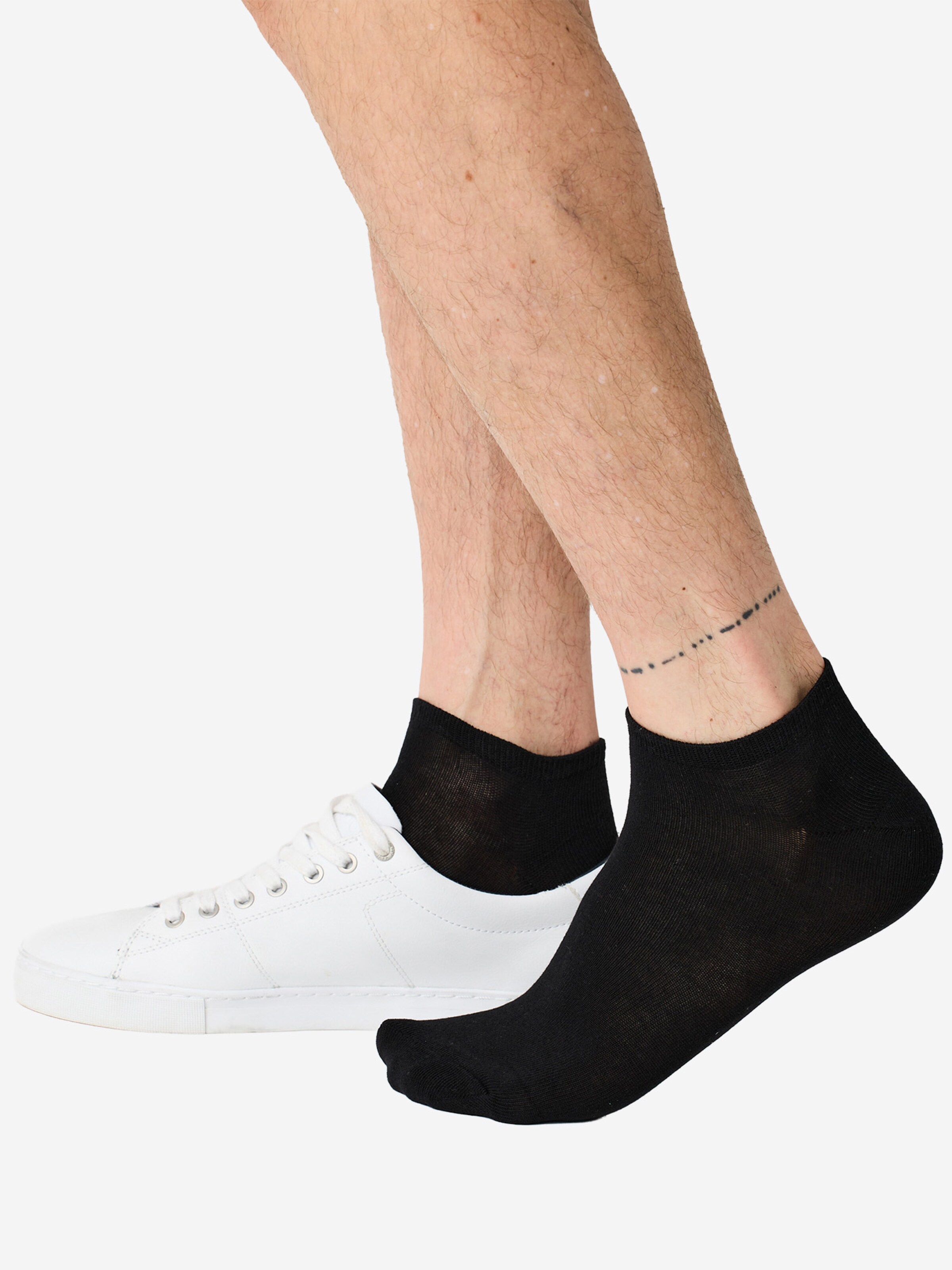 Nur Die Socks ' Baumwolle Basic Unifarben ' in Black