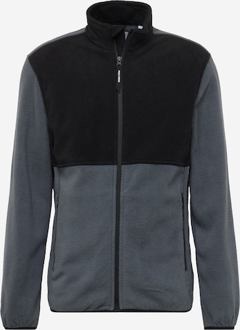 JACK & JONES Fleece Jacket 'FIRE' in Blue: front