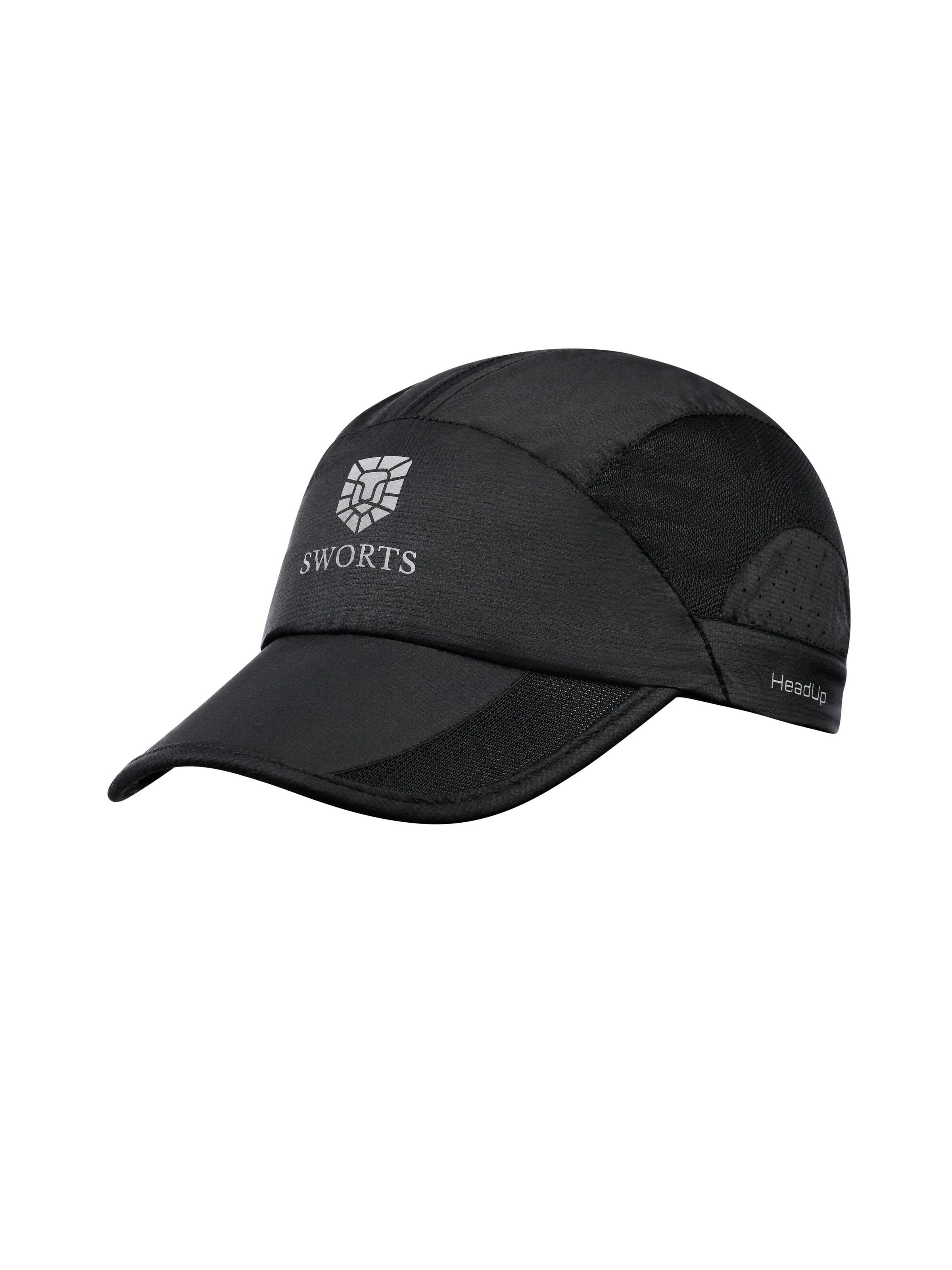 SWORTS Athletic Cap 'HEAD UP' in Black: front