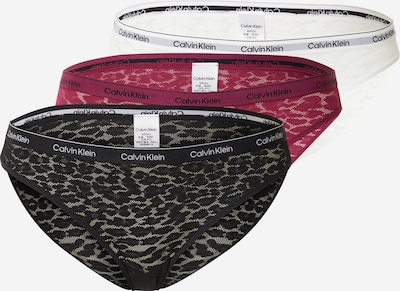 Calvin Klein Underwear Trosa i grå / burgunder / svart / vit, Produktvy