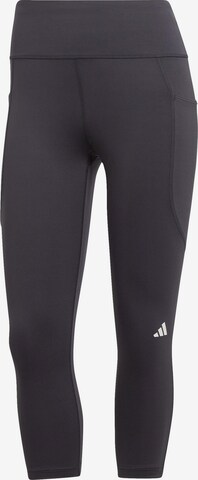 ADIDAS PERFORMANCE Skinny Sportovní kalhoty 'Dailyrun 3/4' – černá: přední strana