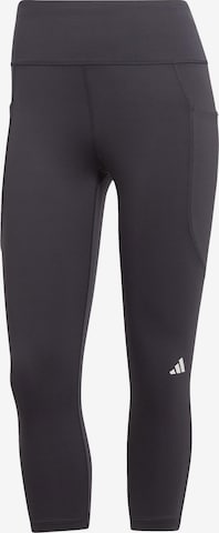 ADIDAS PERFORMANCE Skinny Sportbroek 'Dailyrun 3/4' in Zwart: voorkant