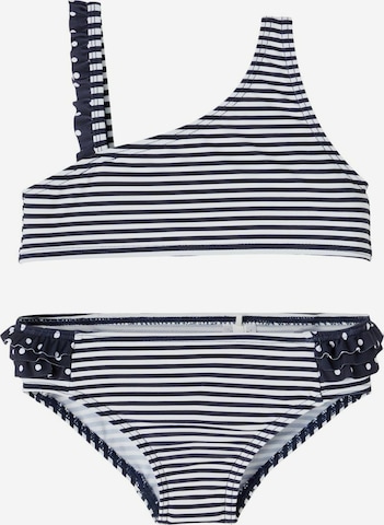 NAME IT Bustier Bikini 'Zanana' i blå