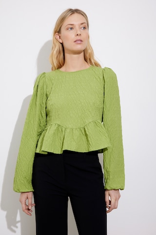 Envii Blouse in Groen: voorkant