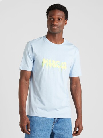 T-Shirt 'Dacation' HUGO en bleu : devant