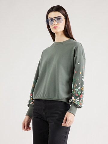 ONLYSweater majica 'BROOKE' - zelena boja: prednji dio