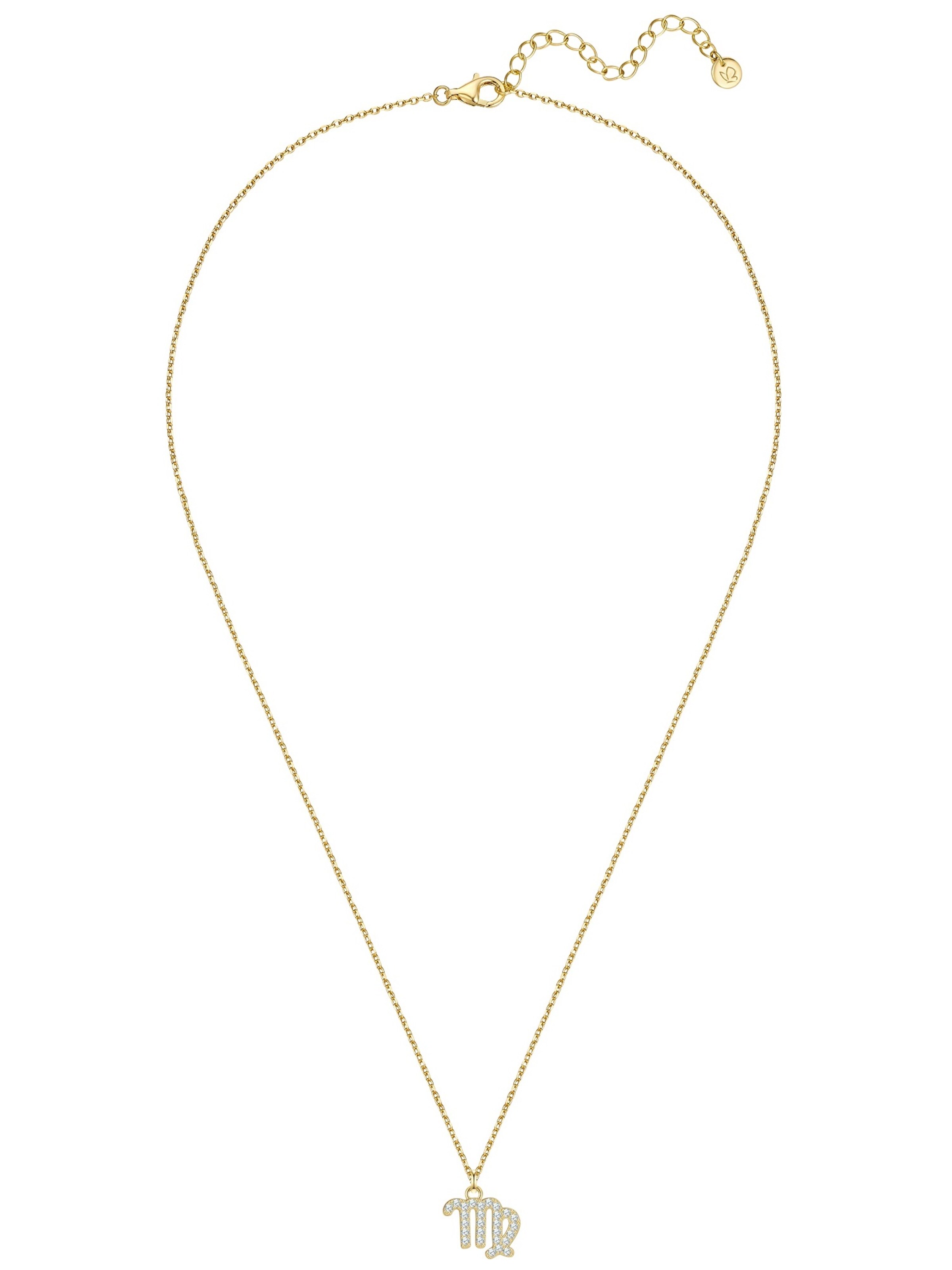 Glanzstücke München Kette in goldgelb / transparent, Produktansicht