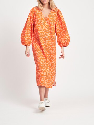 VILA Kleid 'FLORA' in Orange