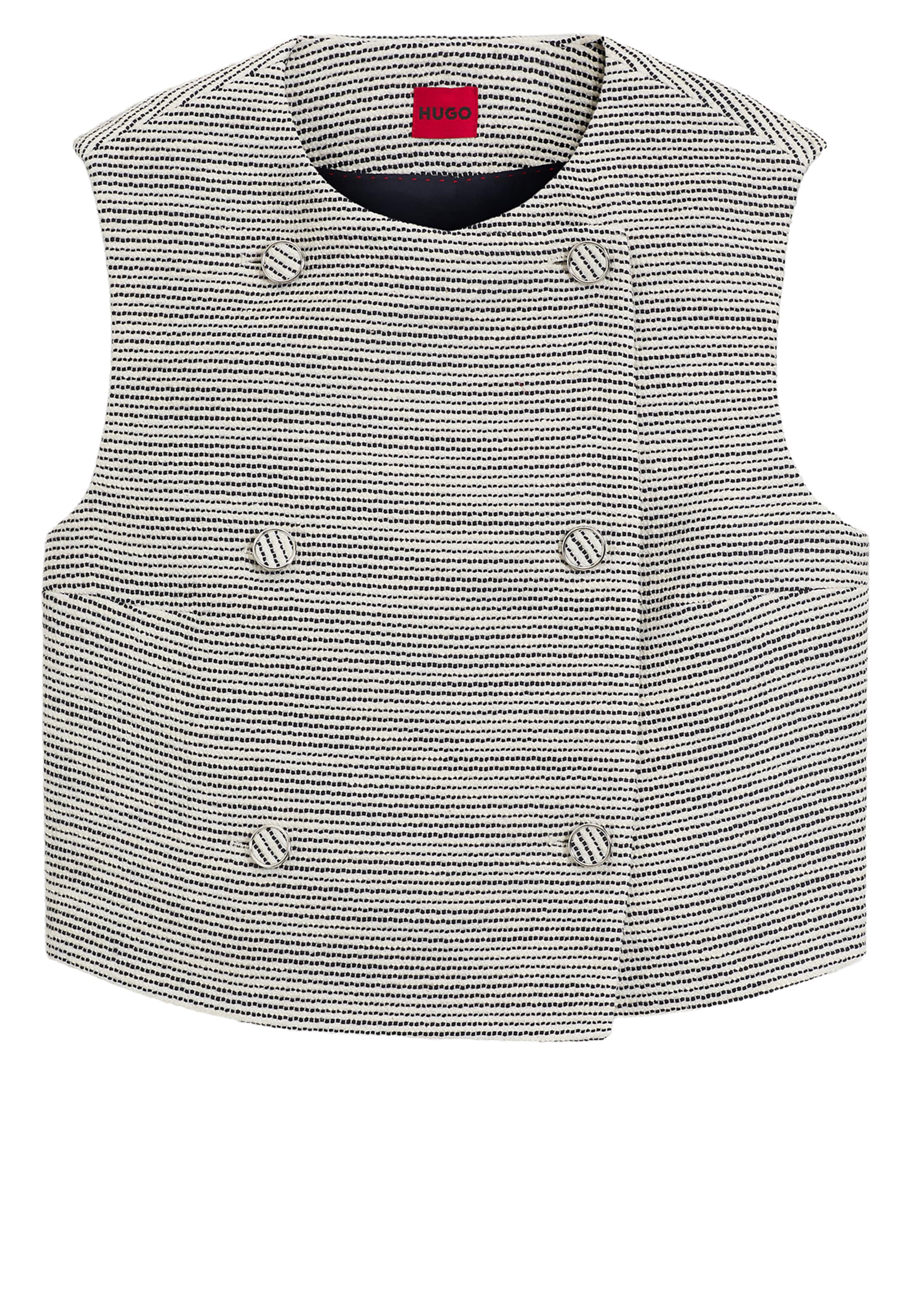 HUGO Vest 'Awinea' in White: front