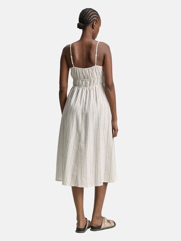 TOM TAILOR DENIM Kleid in Weiß