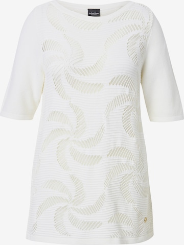 Chemisier Ulla Popken en blanc : devant