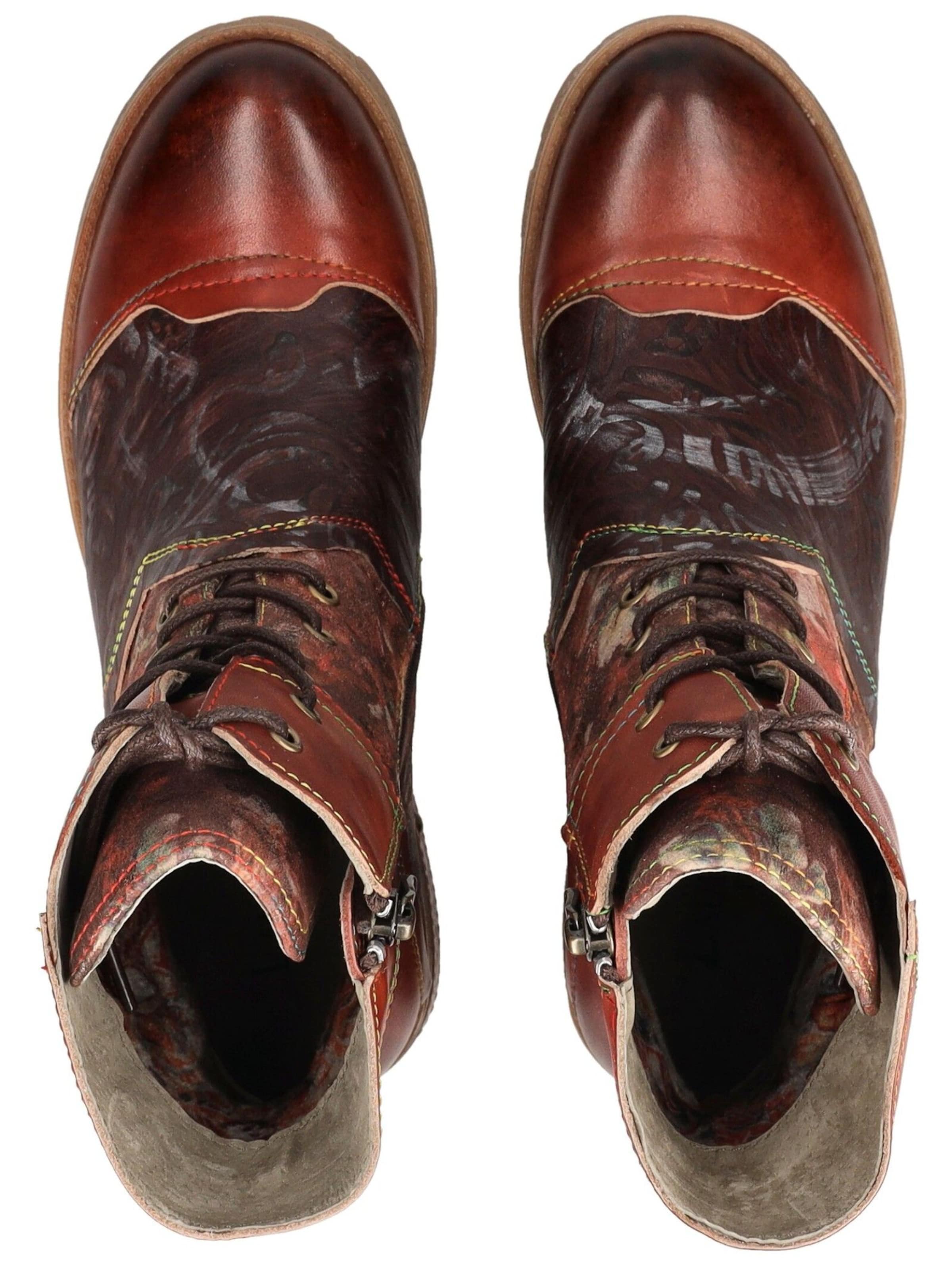 Bottines à lacets Laura Vita en marron