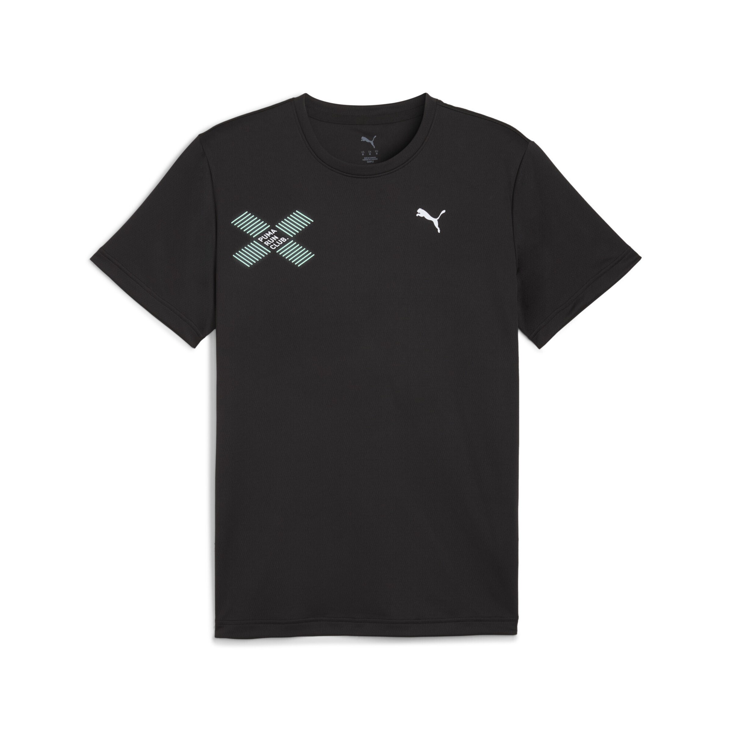 PUMA Performance shirt 'Run Digitokyo' in Black: front