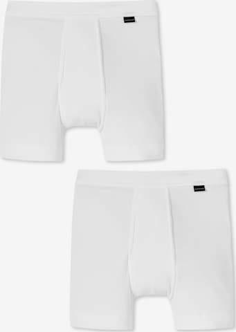 Boxers SCHIESSER en blanc : devant