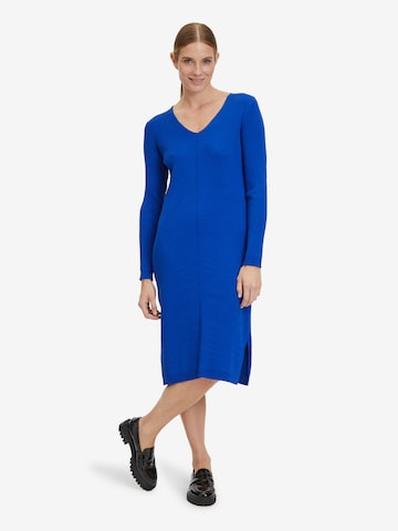 Vera Mont Gebreide jurk in Blauw: voorkant
