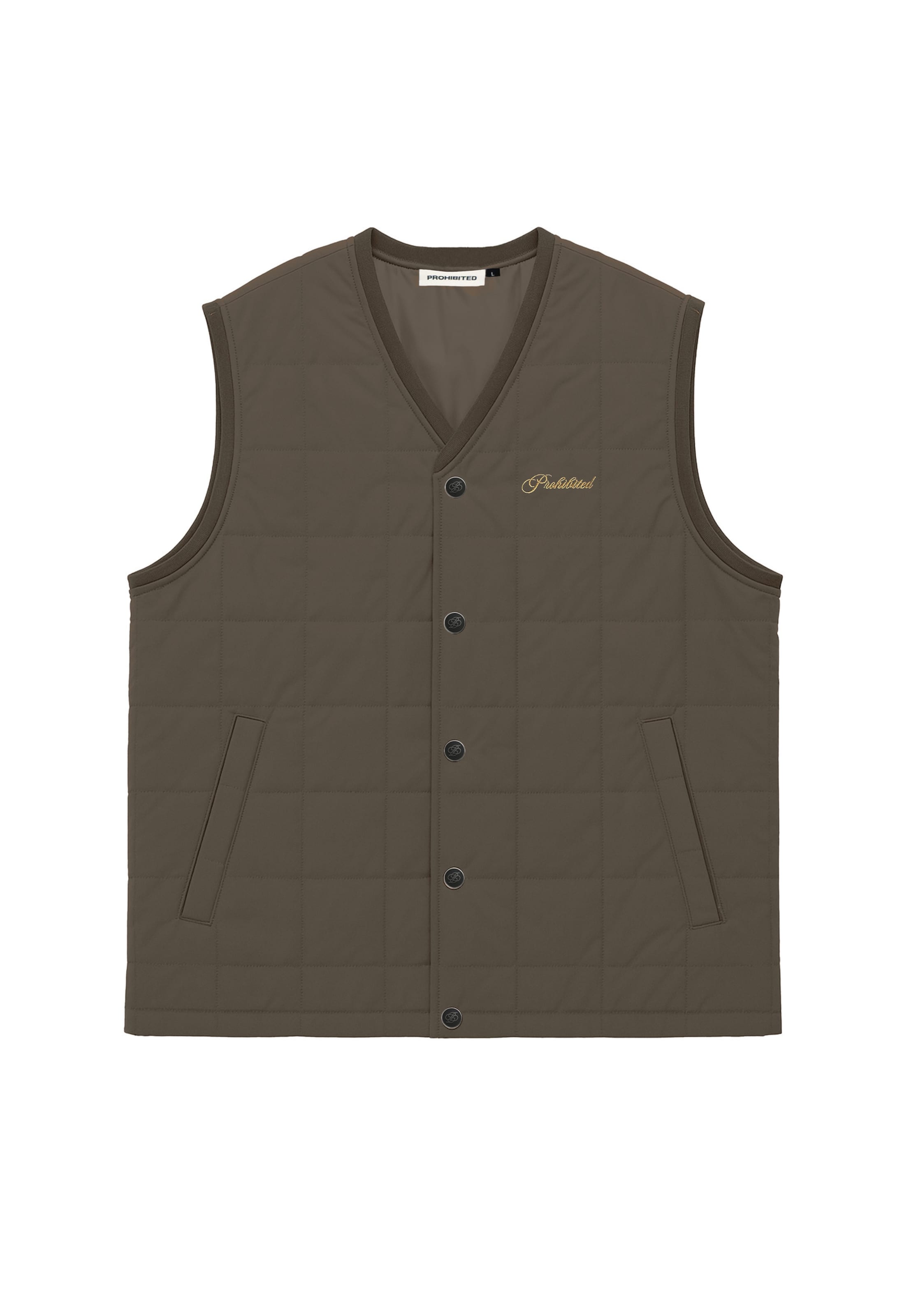 Gilet 'Autumn Field' Prohibited en marron : devant