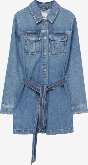 Pull&Bear Robe-chemise en bleu denim, Vue avec produit