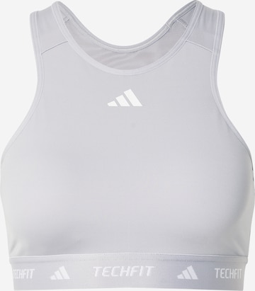 ADIDAS PERFORMANCE Športni nederček | siva barva: sprednja stran