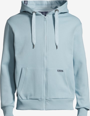 salzhaut Sweatvest 'Breker' in Blauw: voorkant