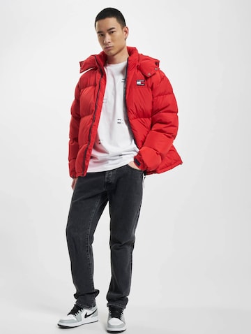 Tommy Jeans Winter Jacket 'Alaska' in Red