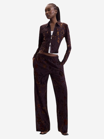 Desigual - Pierna ancha Pantalón 'BUCAREST' en marrón