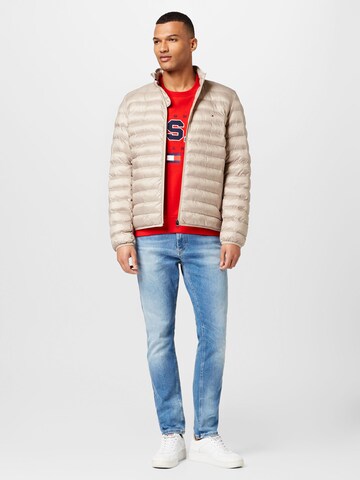 TOMMY HILFIGER Prechodná bunda - Sivá