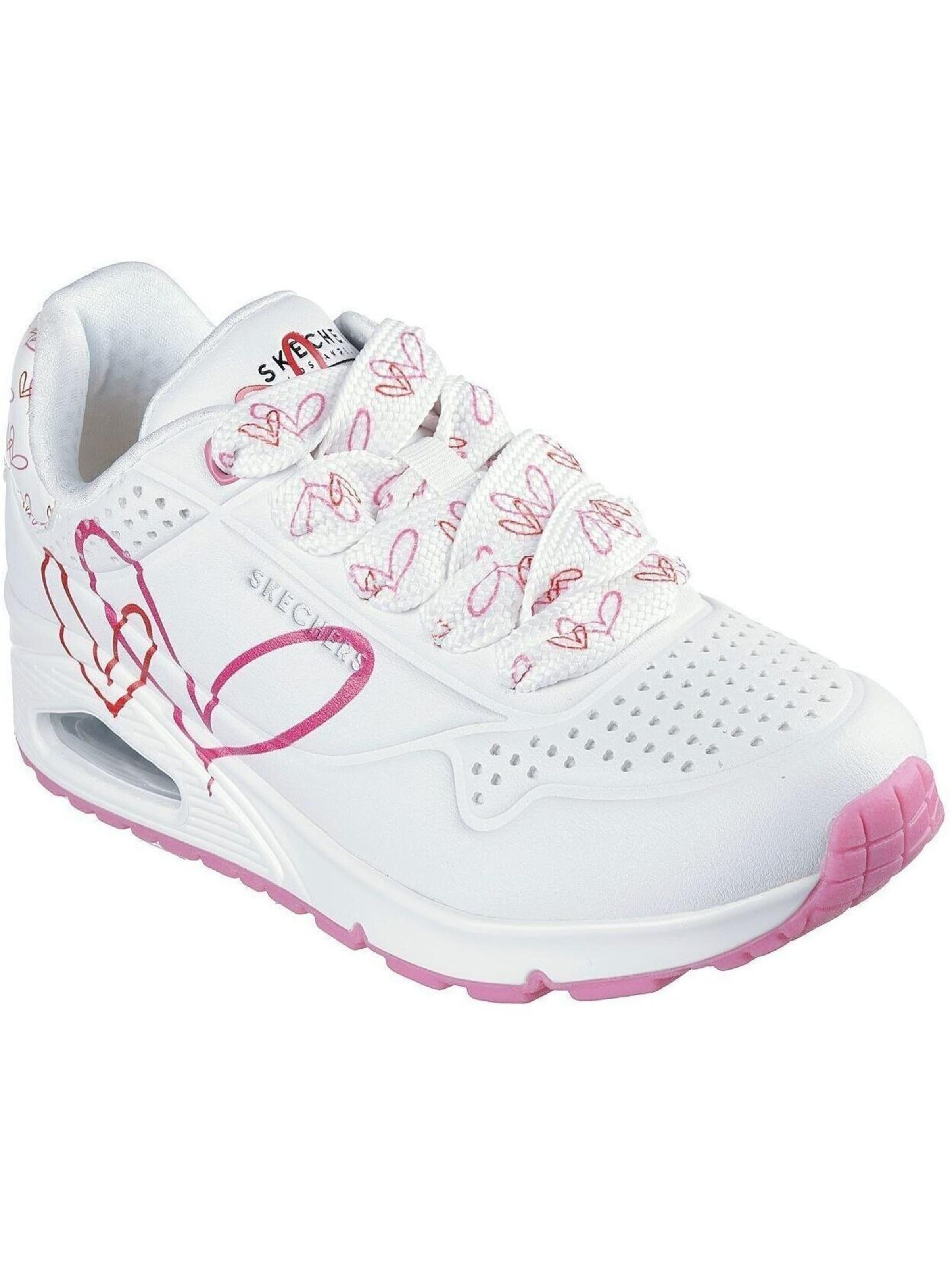 SKECHERS Sportschoen 'Twin Hearts' in Wit: voorkant