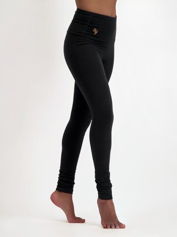 Urban Goddess Yoga & Activewear Slim fit Leggings 'Gaia Yoga & Pilates' in Black