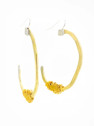 d'ecolife Essentials Earrings 'Knot' in Gold: front