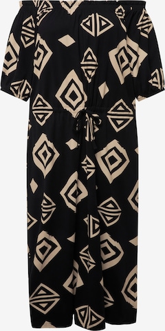 Robe Ulla Popken en noir : devant