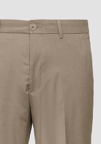 s.Oliver BLACK LABEL Slimfit Pantalon in Bruin