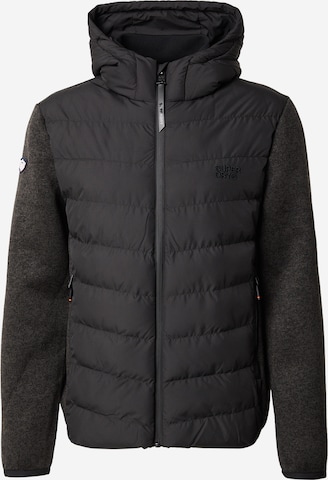 juoda Superdry Demisezoninė striukė: priekis