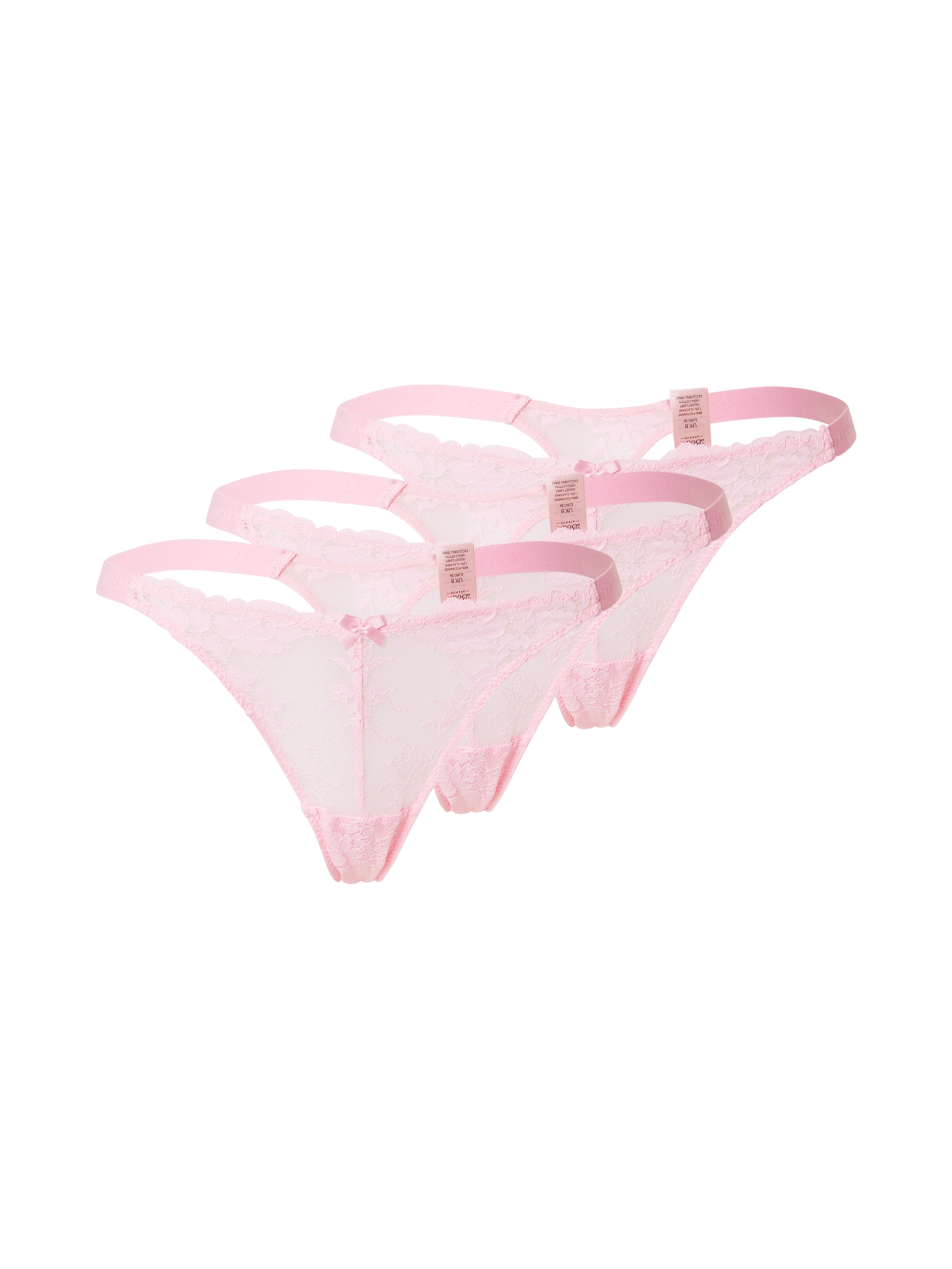 Boux Avenue Стринг 'FRAN' в розово: отпред