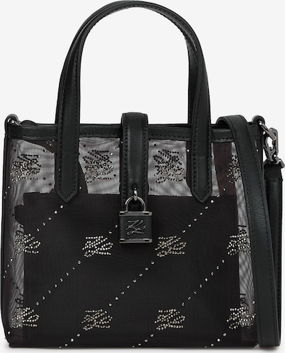Karl Lagerfeld Ručna torbica 'Autograph' u crna / srebro, Pregled proizvoda