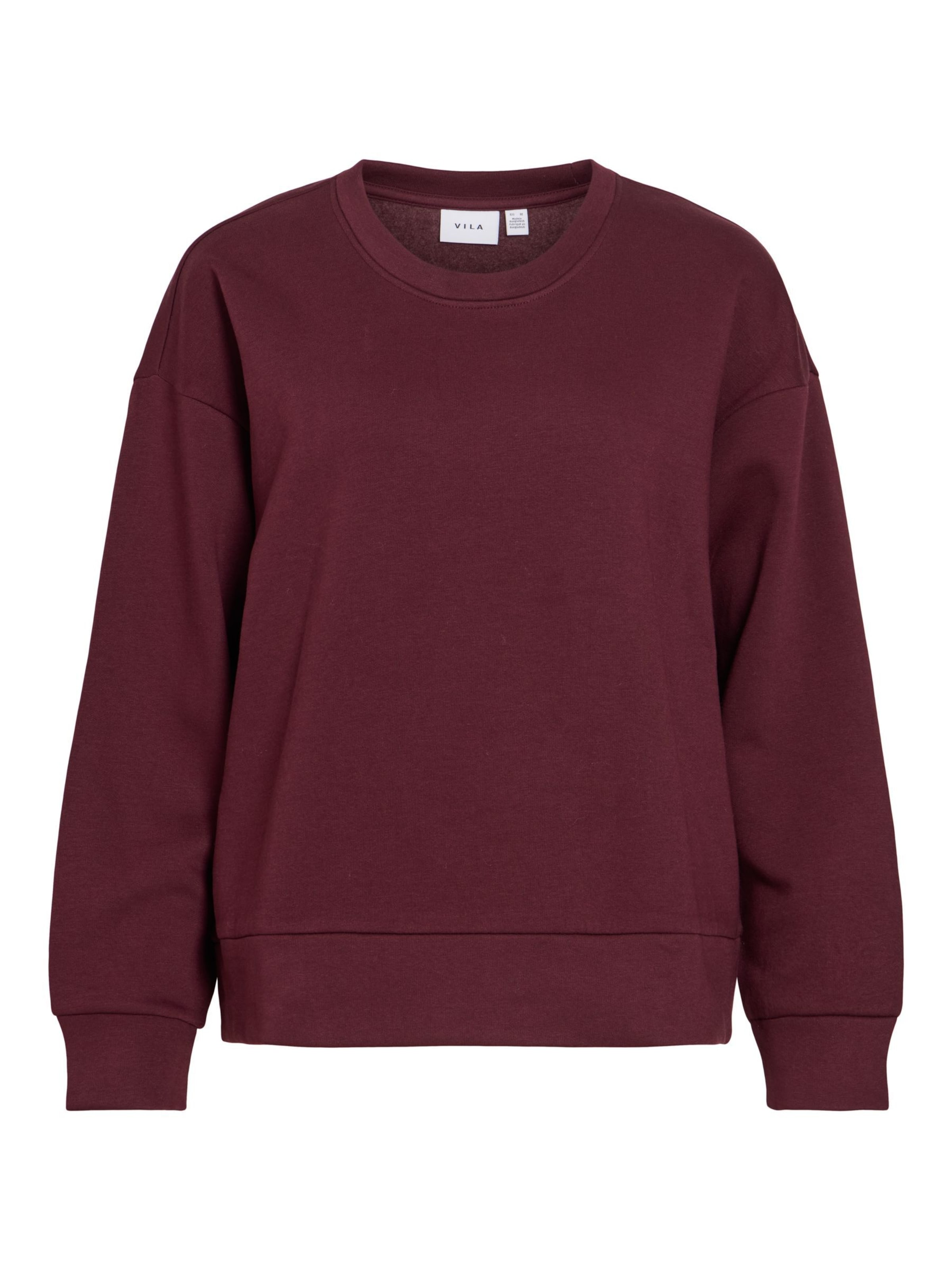 VILA Sweatshirt 'VIVera' in Rood: voorkant