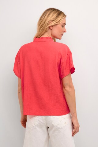 Cream Blouse 'Lori' in Red