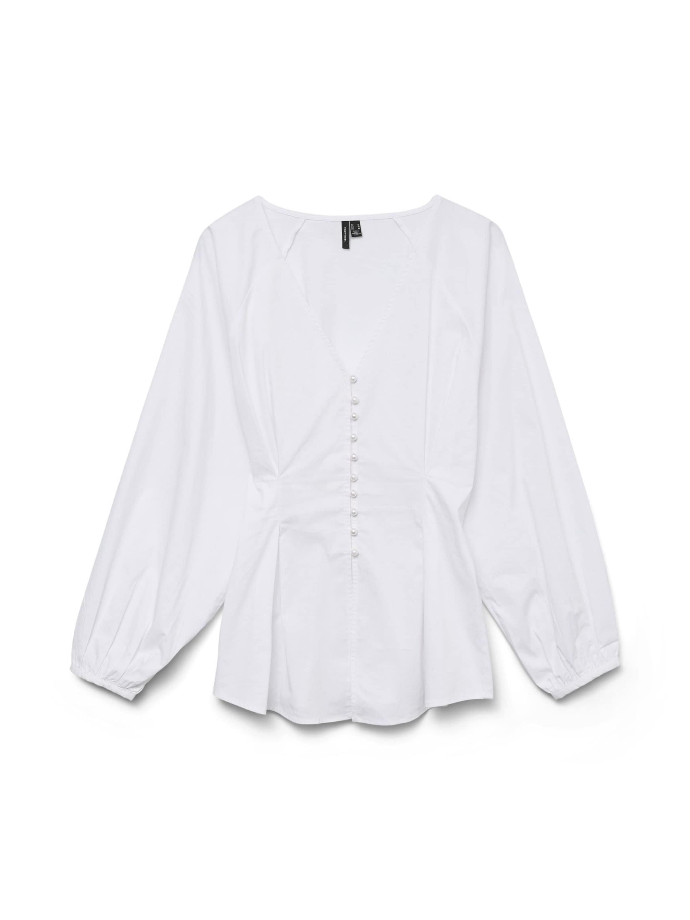 VERO MODA Blouse 'IDA' in Wit: voorkant
