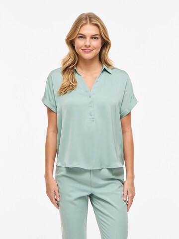 VILA Bluse 'VIEnna Ravenna' in Blau: Vorderseite