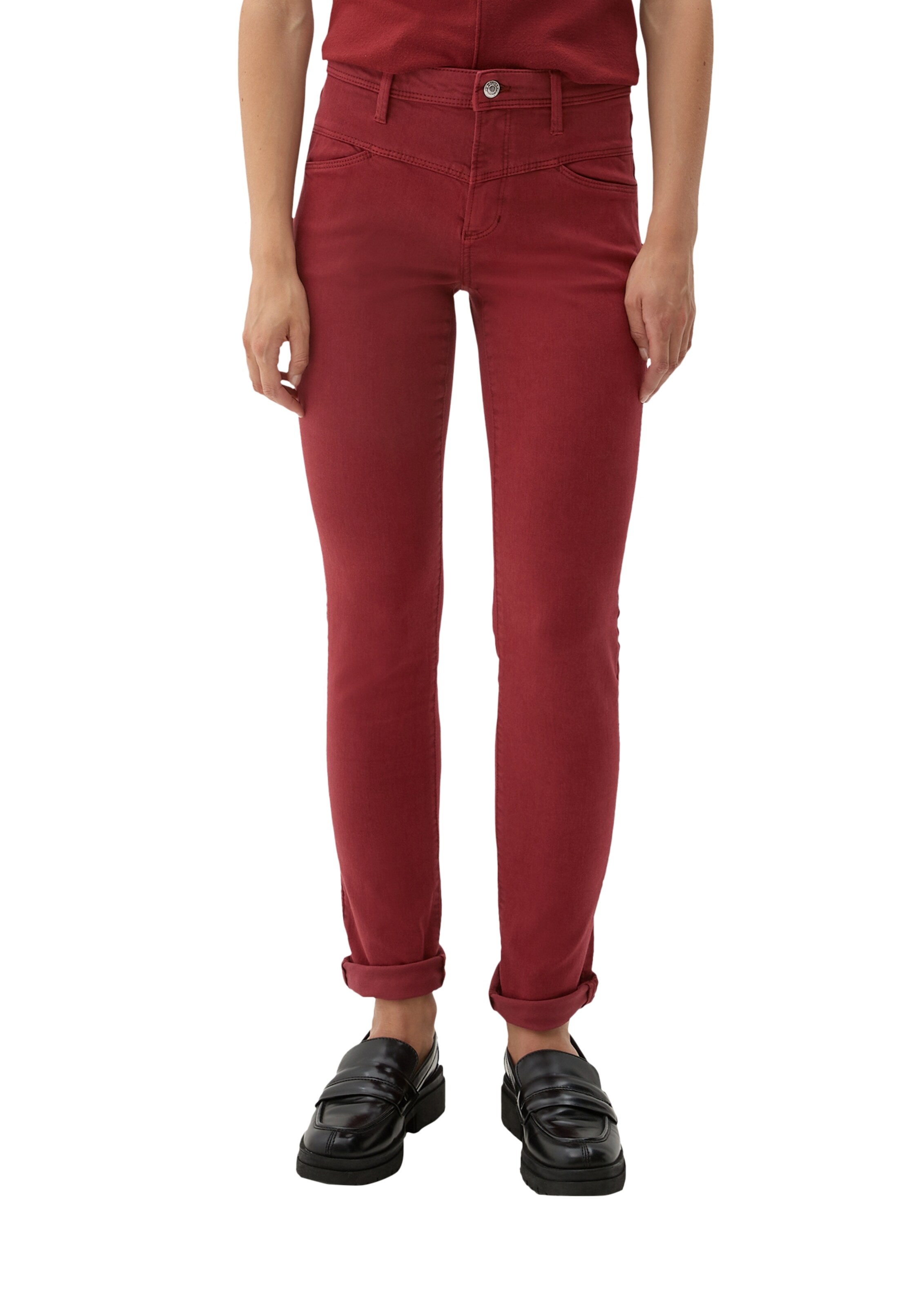 s.Oliver Slimfit Jeans in Rot: Vorderseite