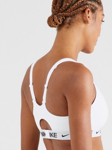 Bustier Soutien-gorge de sport 'INDY' NIKE en blanc