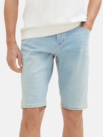 TOM TAILOR Slimfit Shorts 'Josh' in Blau: predná strana