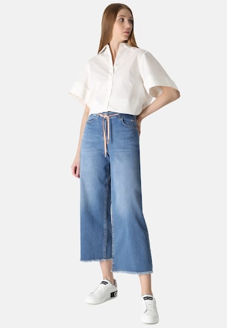 ppep. Regular 5-Pocket Jeans Damen in Blau: predná strana