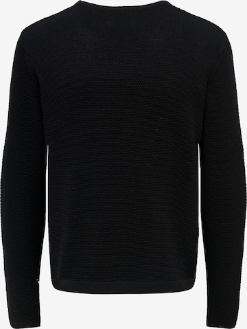 Regular fit Pullover 'Panter' di Only & Sons in nero