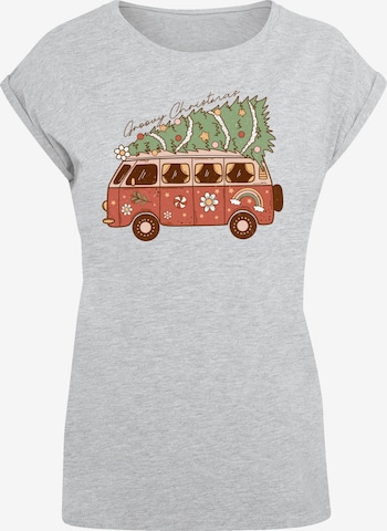 F4NT4STIC Shirt in Grijs: voorkant