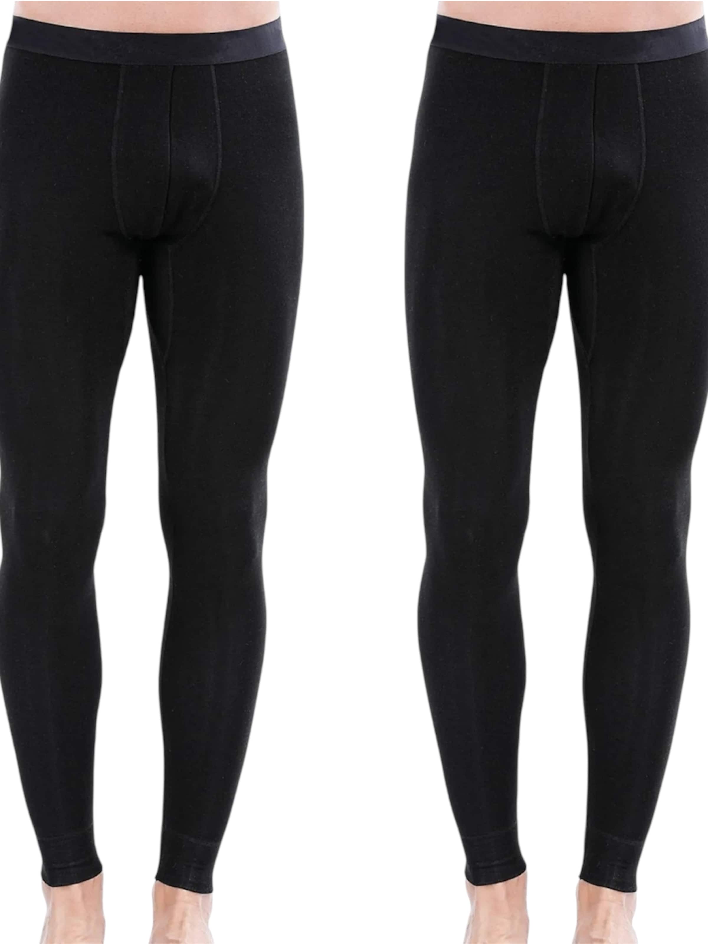 Sous-vêtements longs 'Herren' berrak en noir