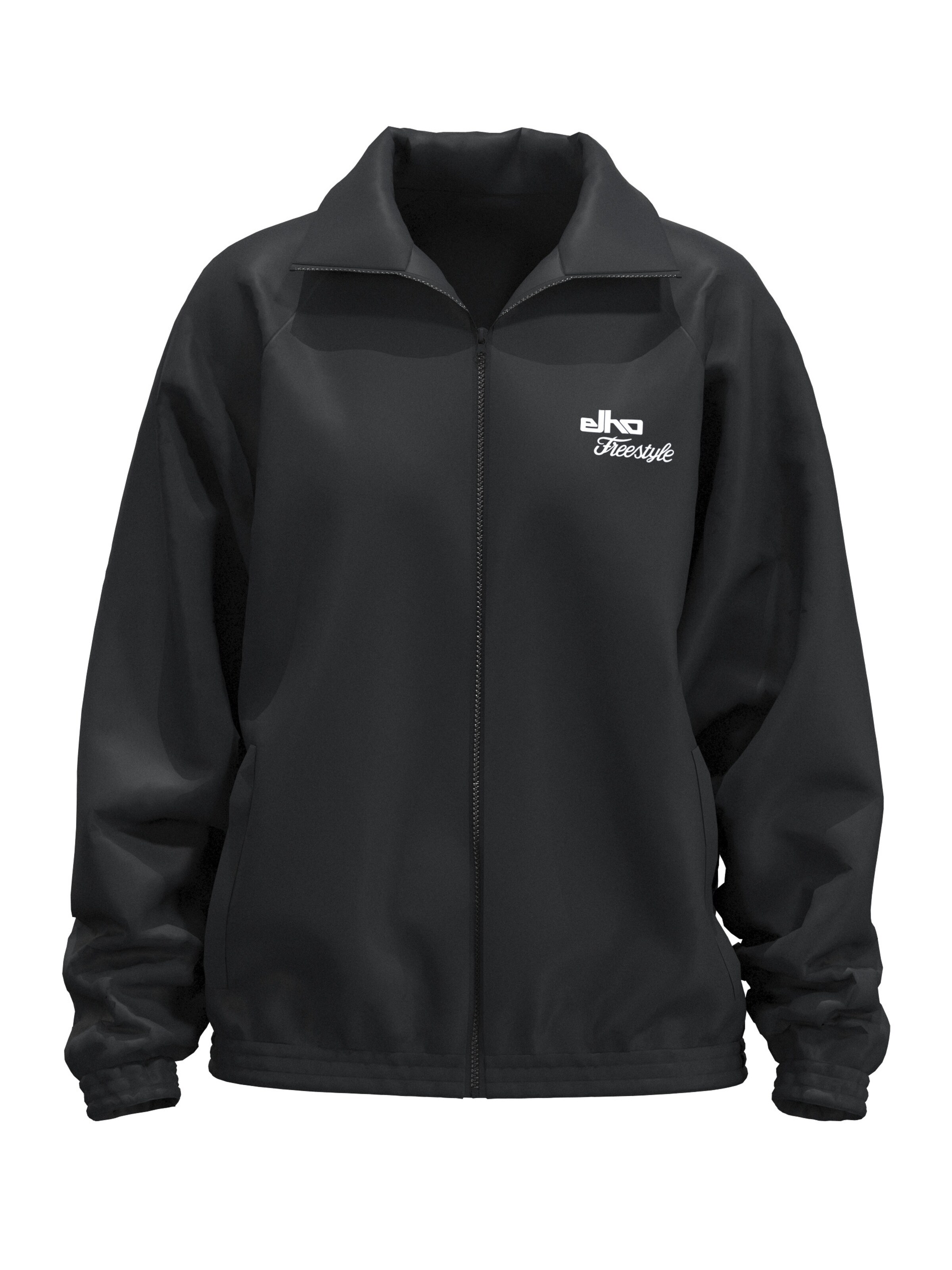 elho Trainingsjacke 'Miami 90' in Schwarz: Vorderseite