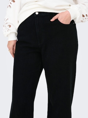 ONLY Carmakoma Wide leg Jeans 'CARBilly' in Zwart
